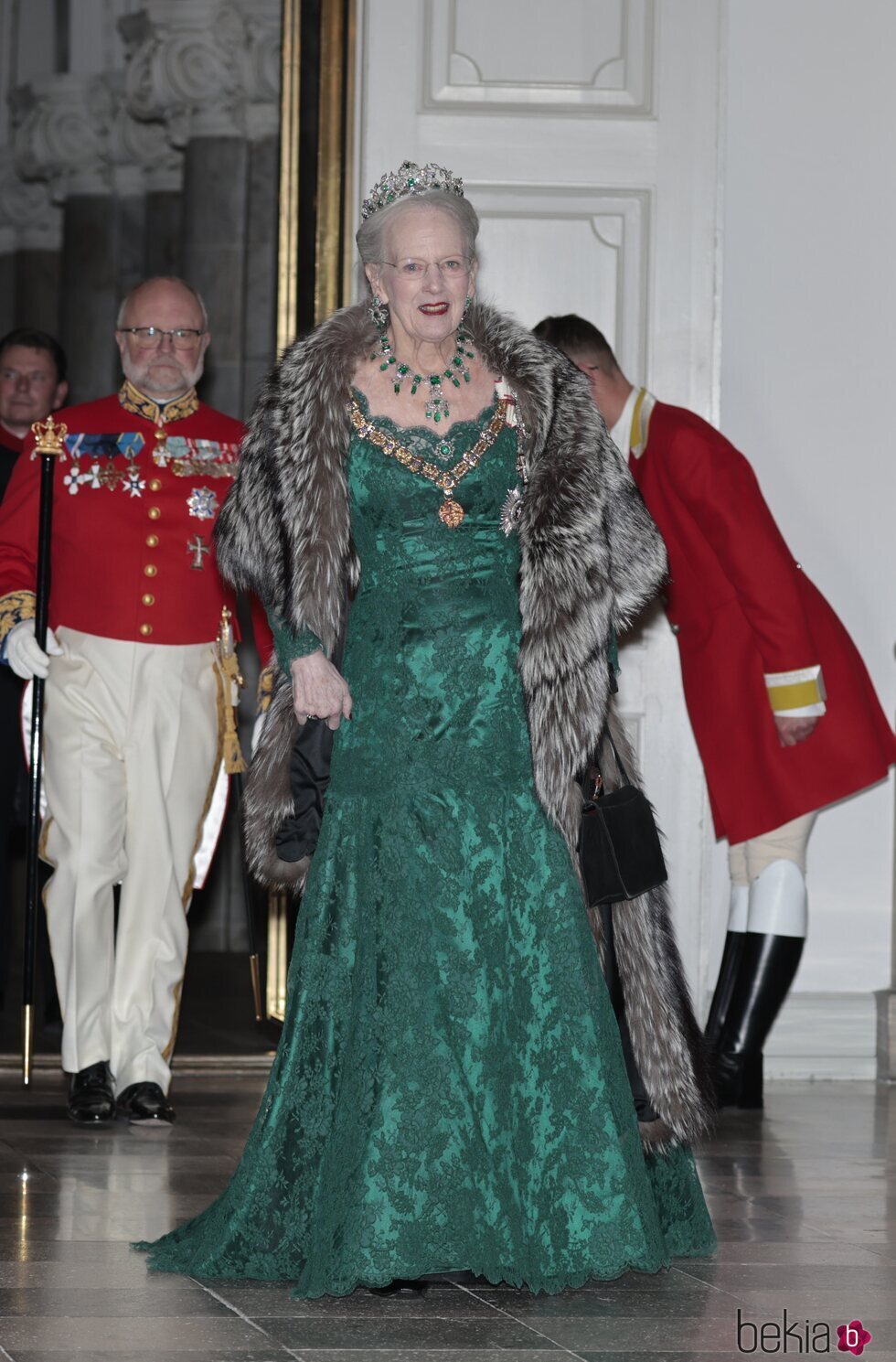 Margarita de Dinamarca en la cena de gala por la Visita de Estado de los Reyes Felipe y Letizia a Dinamarca