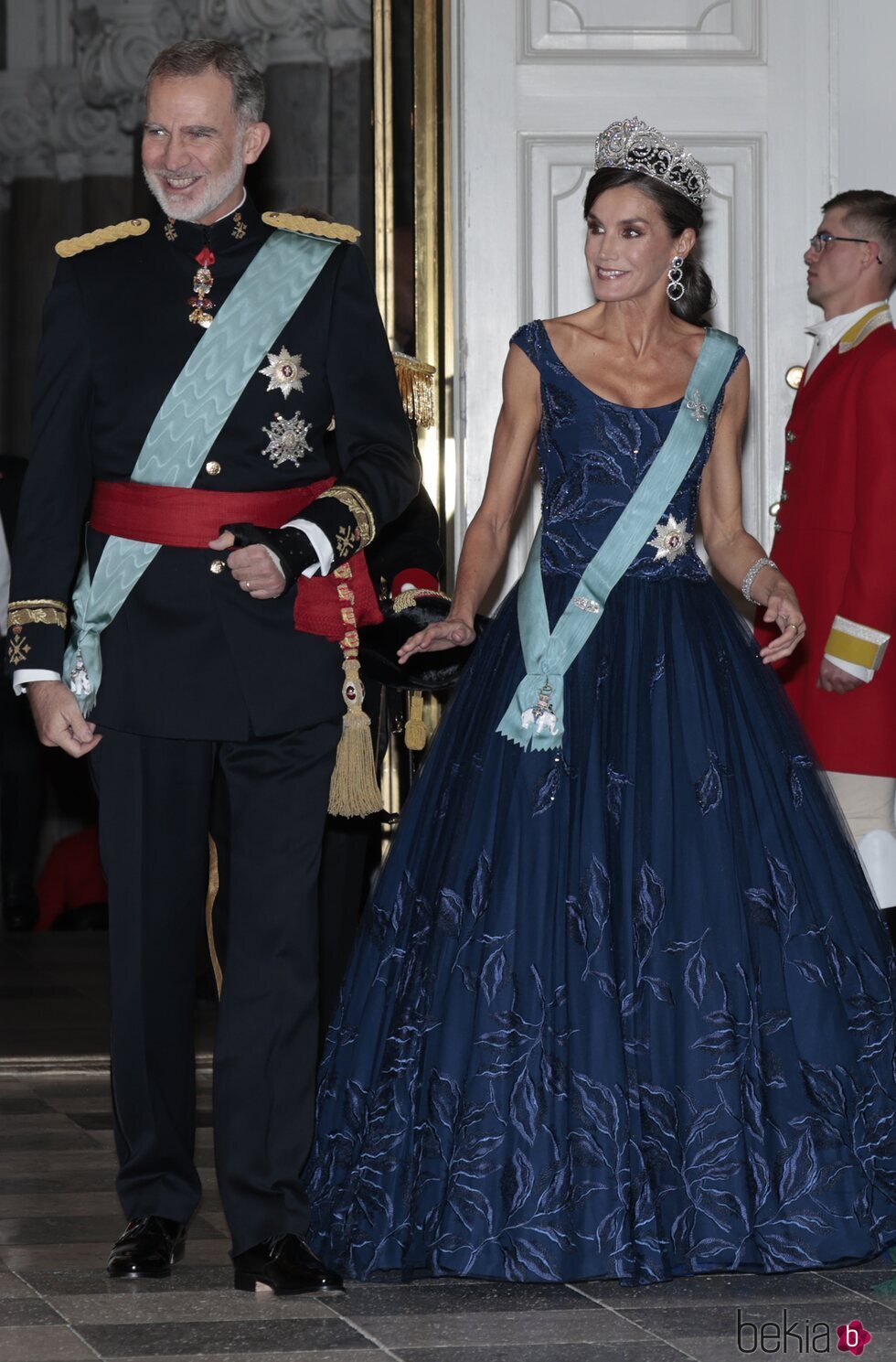 Los Reyes Felipe y Letizia en la cena de gala por su Visita de Estado a Dinamarca