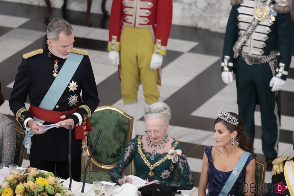 El Rey Felipe VI en su discurso en la cena de gala por la Visita de Estado de los Reyes Felipe y Letizia a Dinamarca