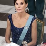 La Reina Letizia en la cena de gala por su Visita de Estado a Dinamarca