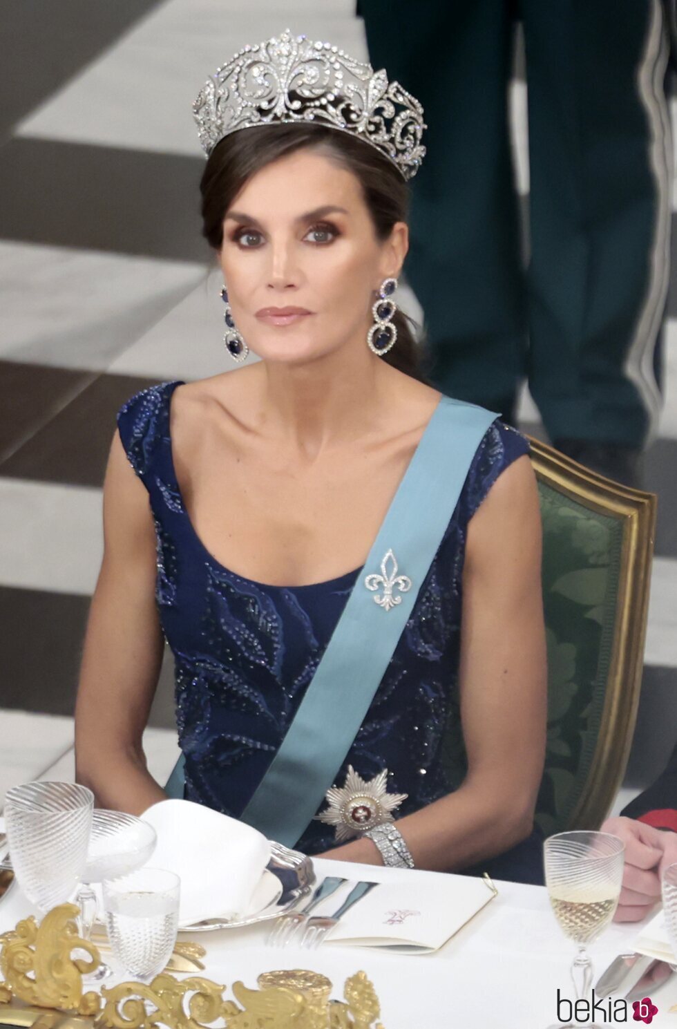 La Reina Letizia en la cena de gala por su Visita de Estado a Dinamarca