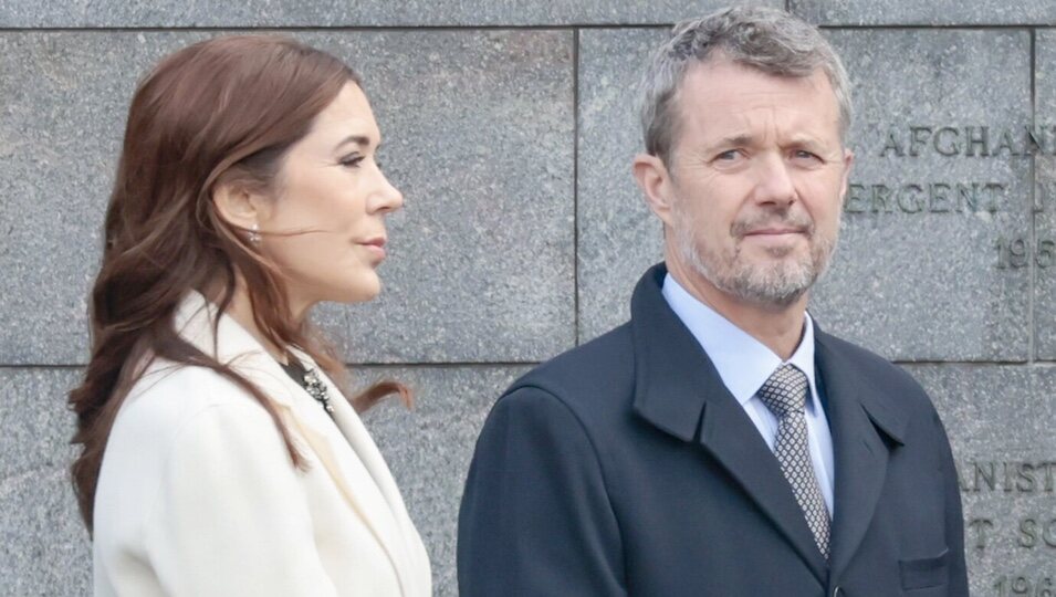 Federico y Mary de Dinamarca, muy serios en la Visita de Estado de los Reyes Felipe y Letizia a Dinamarca