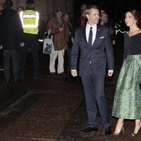 Federico de Dinamarca sonríe a Mary de Dinamarca en la Visita de Estado de los Reyes Felipe y Letizia a Dinamarca