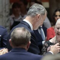 El Rey Felipe VI y Margarita de Dinamarca brindando en la Gliptoteca de Copenhague