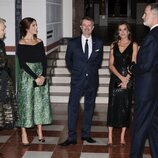 Los Reyes Felipe y Letizia y la Familia Real Danesa en una cena en la Gliptoteca de Copenhague