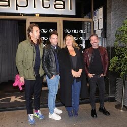 Raúl Prieto, Carlota Corredera y David Valldeperas en el 50 cumpleaños de Belén Esteban