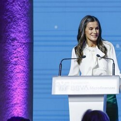 La Reina Letizia en su discurso en un acto contra la pobreza digital