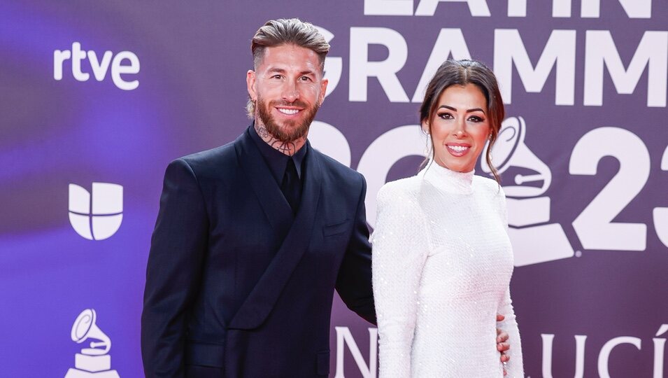 Sergio Ramos y su hermana Miriam en la alfombra roja de los Grammy Latinos 2023