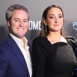 Lucía Pombo y Álvaro López Huerta en el estreno de la serie documental 'Pombo'