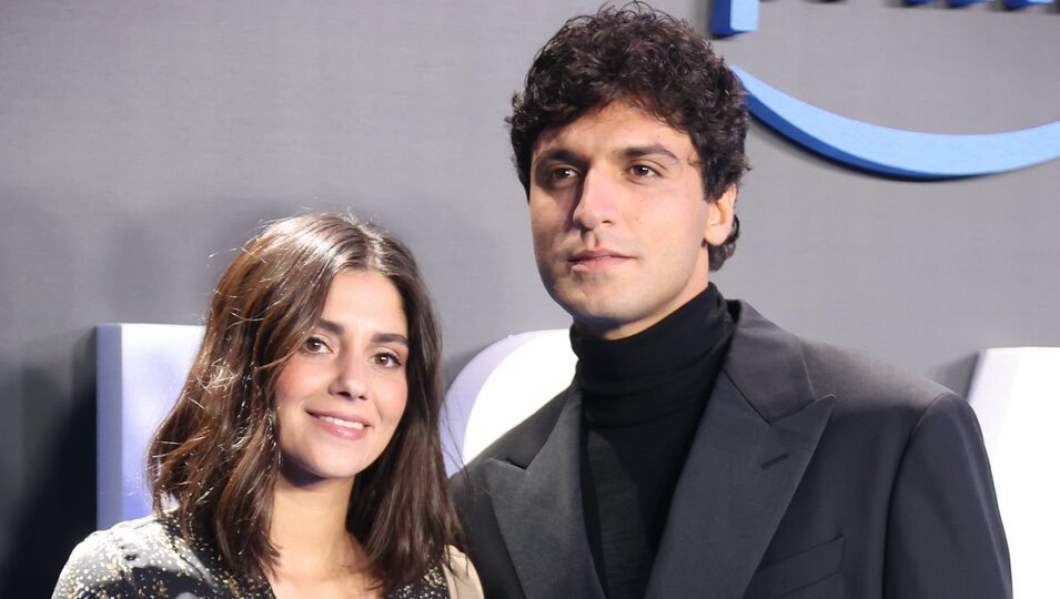 Tomás Páramo y María García de Jaime en el estreno de la serie documental 'Pombo'