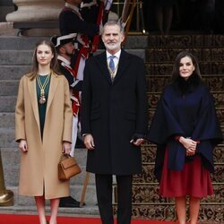 Los Reyes Felipe y Letizia y la Princesa Leonor en la Apertura de la XV Legislatura