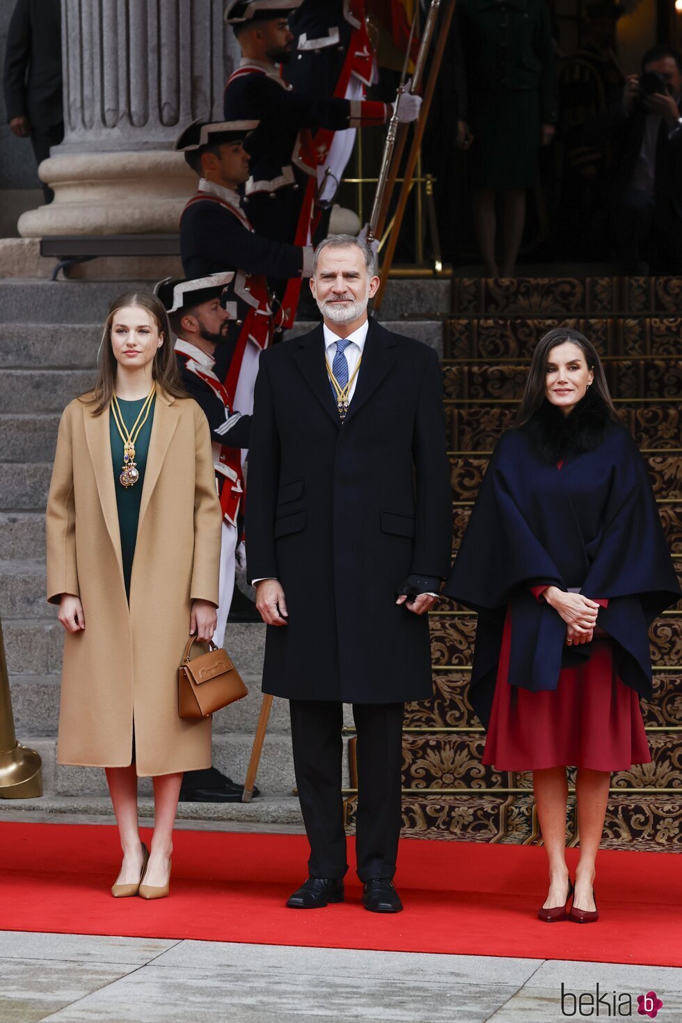 Los Reyes Felipe y Letizia y la Princesa Leonor en la Apertura de la XV Legislatura