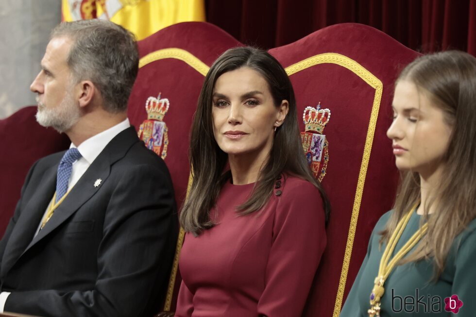 La Reina Letizia durante la Apertura de la XV Legislatura