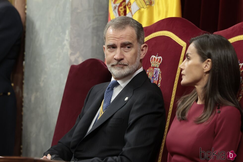 El Rey Felipe VI durante la Apertura de la XV Legislatura