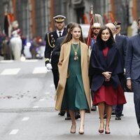 La Princesa Leonor, la Reina Letizia y Pedro Sánchez en la Apertura de la XV Legislatura