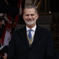 El Rey Felipe VI a su llegada al Congreso de los Diputados para la Apertura de la XV Legislatura