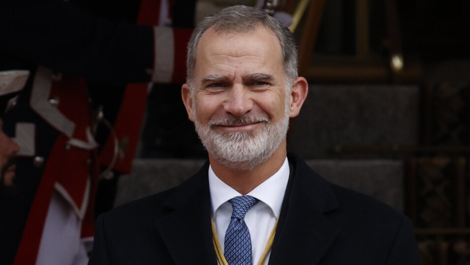 El Rey Felipe VI a su llegada al Congreso de los Diputados para la Apertura de la XV Legislatura