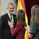 El Rey Felipe VI tras pronunciar su discurso en Apertura de la XV Legislatura