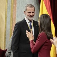 El Rey Felipe VI tras pronunciar su discurso en Apertura de la XV Legislatura