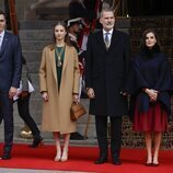 Pedro Sánchez, la Princesa Leonor y los Reyes Felipe y Letizia en la Apertura de la XV Legislatura