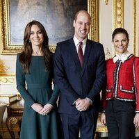 El Príncipe Guillermo y Kate Middleton y Victoria y Daniel de Suecia en Windsor Castle