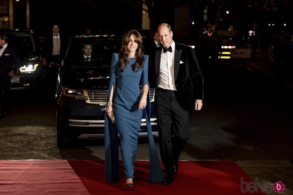 El Príncipe Guillermo y Kate Middleton en la Royal Variety Performance 2023