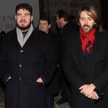 Paco y Manuel Velasco en el funeral de Concha Velasco en Valladolid