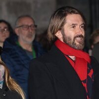 Manuel Velasco en el funeral de Concha Velasco en Valladolid