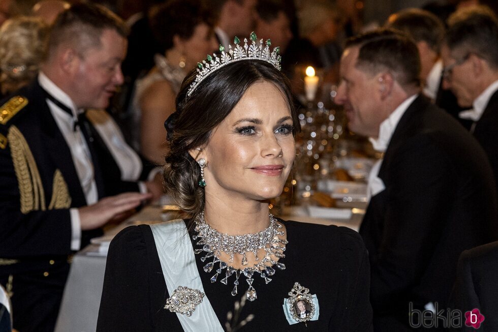 Sofia de Suecia con la Tiara Palmette con esmeraldas en los Premios Nobel 2023