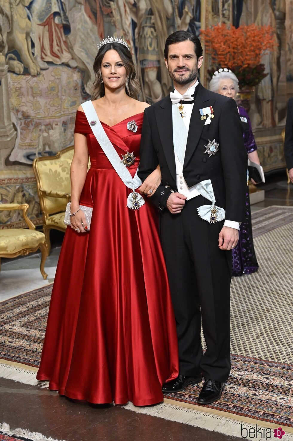 Carlos Felipe y Sofia de Suecia en la cena a los premiados con el Nobel 2023