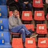 Iñaki Urdangarin viendo un partido de balonmano de su hijo Pablo en Irun