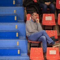 Iñaki Urdangarin viendo un partido de balonmano de su hijo Pablo en Irun