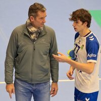 Iñaki Urdangarin y Pablo Urdangarin en un partido de balonmano en Irun