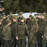 La Princesa Leonor con sus compañeros en su instrucción militar de montaña en el Pirineo Aragonés