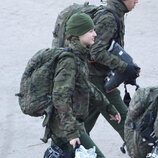 La Princesa Leonor con uniforme militar en su instrucción militar de montaña en el Pirineo Aragonés