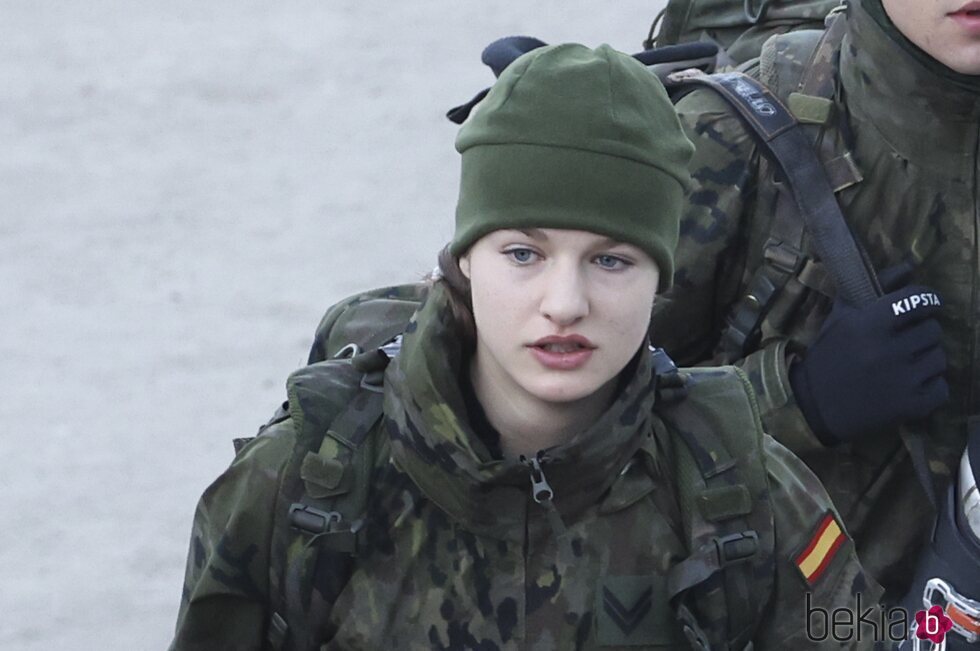 La Princesa Leonor en su instrucción militar de montaña