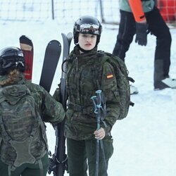 La Princesa Leonor en la nieve en su instrucción militar de montaña en el Pirineo Aragonés