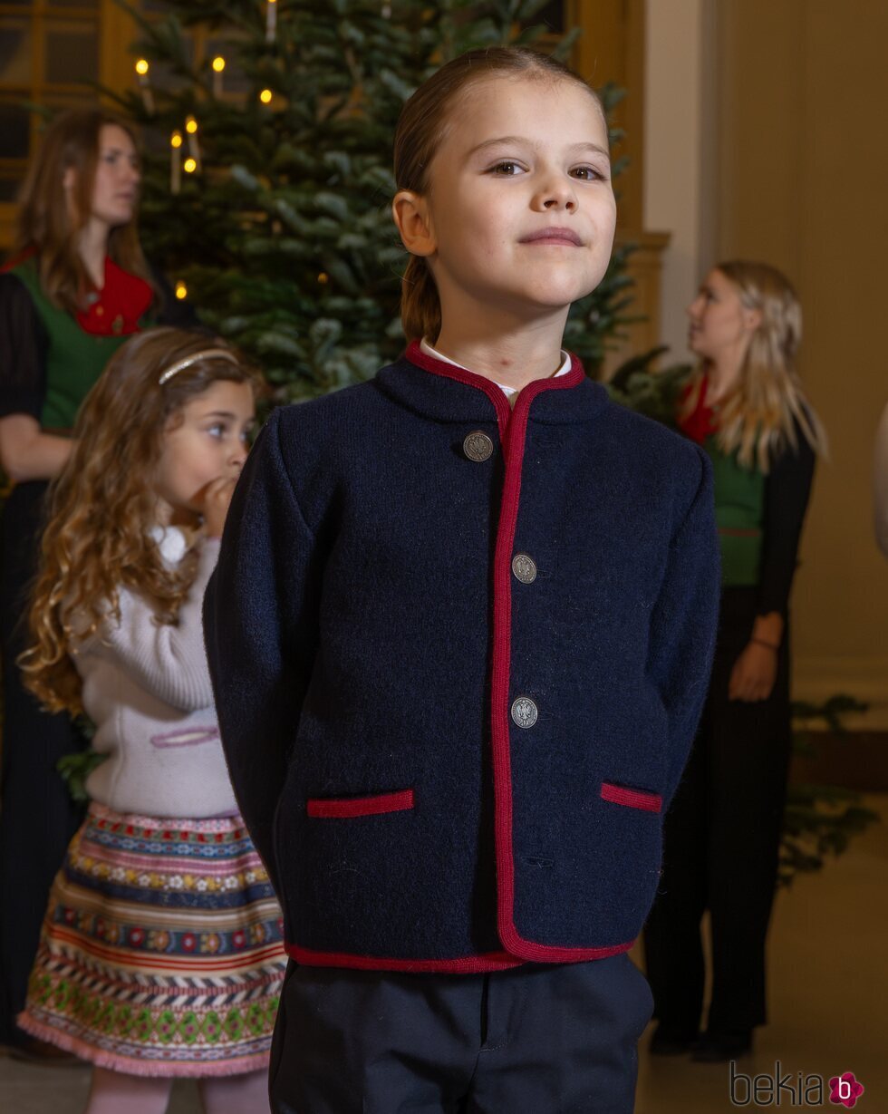 Alexander de Suecia en la recogida de árboles de Navidad