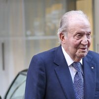 El Rey Juan Carlos tras la celebración del 60 cumpleaños de la Infanta Elena