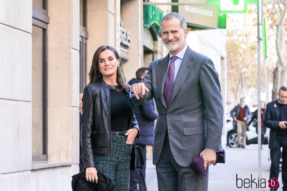 Los Reyes Felipe y Letizia tras la celebración del 60 cumpleaños de la Infanta Elena