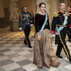 Federico y Mary de Dinamarca en la última recepción de Año Nuevo antes de ser Reyes de Dinamarca