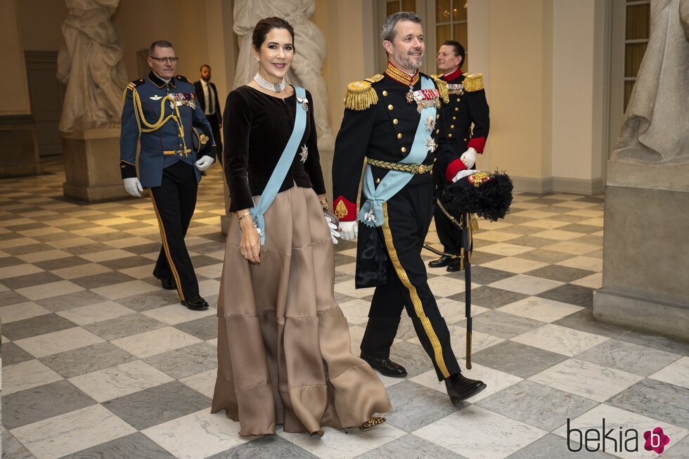 Federico y Mary de Dinamarca en la última recepción de Año Nuevo antes de ser Reyes de Dinamarca