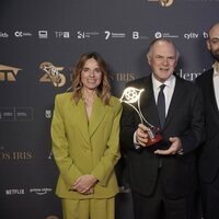 Pedro Piqueras tras recibir el premio Jesús Hermida a la Trayectoria en los Premios Iris 2024