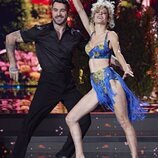 Sheila Casas durante su actuación con el bailarín en la primera gala 'Bailando con las estrellas'