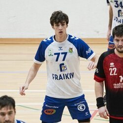 Pablo Urdangarin jugando uno de sus partidos de balonmano