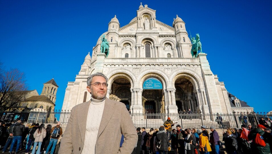 Máximo Huerta en le Sacré-Coeur de Montmartre