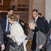 La Reina Sofía e Irene de Grecia a la salida del concierto de Zubin Mehta en Madrid