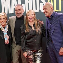 Chelo García Cortés, Kiko Hernández, Belén Esteban y Kiko Matamoros en la premier de 'Machos Alfa 2'