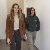 Victoria López-Quesada y Victoria Federica en un partido de balonmano disputado por Pablo Urdangarin