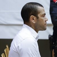 Dani Alves en el primer día del juicio por la presunta violación en la discoteca Sutton de Barcelona